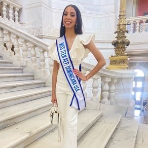 White jumpsuit, worn once for a interview at the state house.